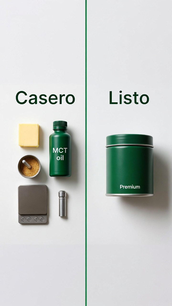 Comparativa: hacer keto coffee en casa vs Cappuccino MCT