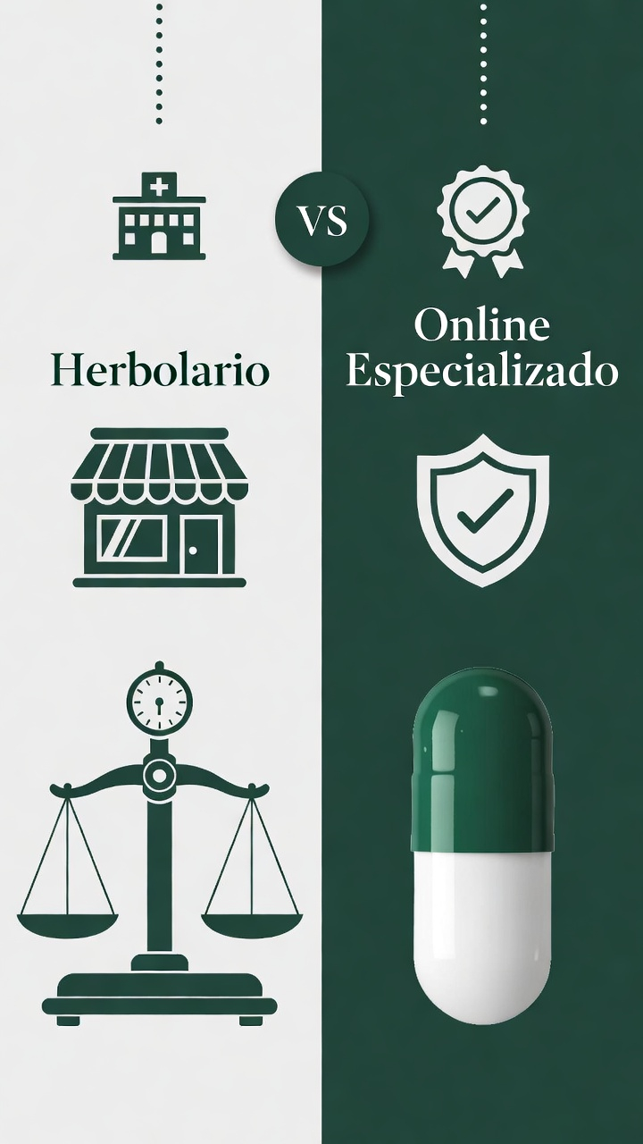 Comparativa suplementos herbolario vs suplemento especializado online